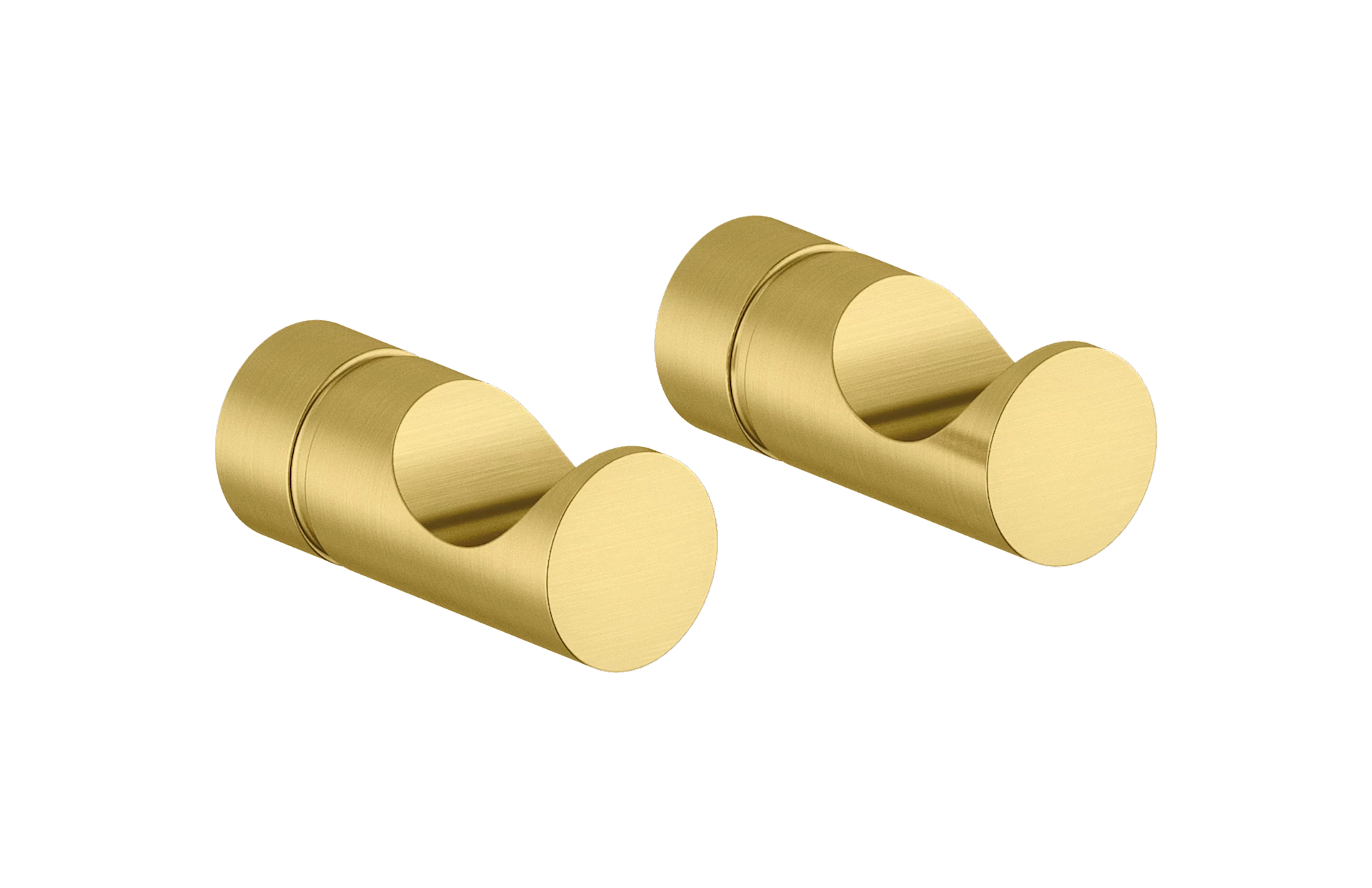 NRF4332812 - Silhouet håndklekroker 2 stk, børstet messing - 